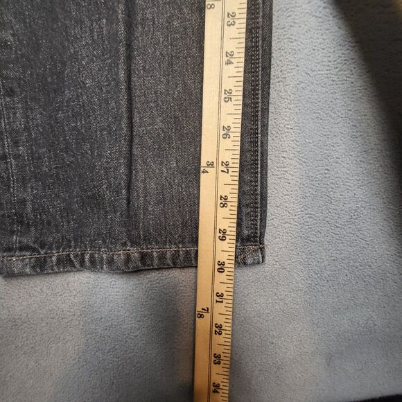 Sean John Jeans Mens 38x30 Black Hamilton Straight Leg Distressed Denim - Picture 7 of 10